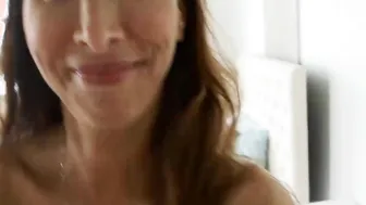 Horny teen enjoying a deep fuck along side a big ass MILF