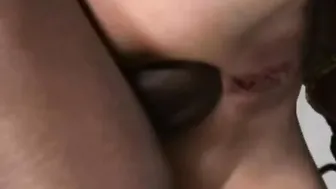 Wild sub beauty cuffed and ass hammered with big black dick