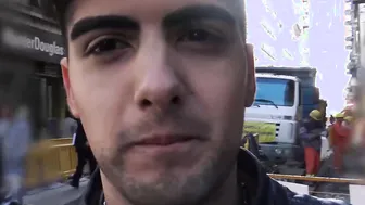 Handsome latino receives bare cock in asshole before dineros