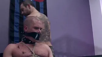 Hardcore torment and very sick domination for tied up dude