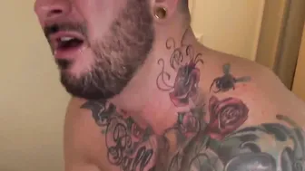 Hairy bear unable to resist drilling handsome ass