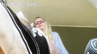 Femdom ShoePlay Sock Removal Foot JOI