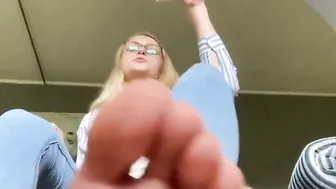 Femdom ShoePlay Sock Removal Foot JOI