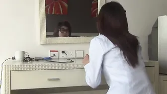 Nerdy Asian Girl Foot Fetish JOI In Nylons