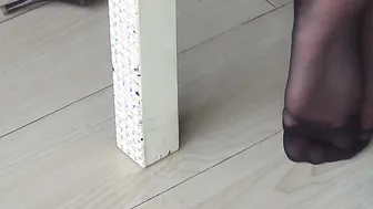 Nerdy Asian Girl Foot Fetish JOI In Nylons