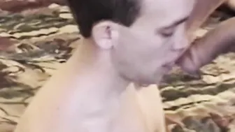 Gay guys exchange blowjobs and lick ass until they cum