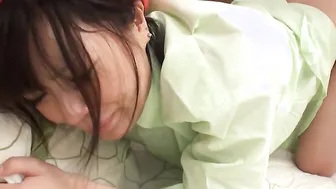 Home cleaning Aimi Tokita is plowed by her client so rough