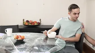 DILF anal sex in morning with stepson