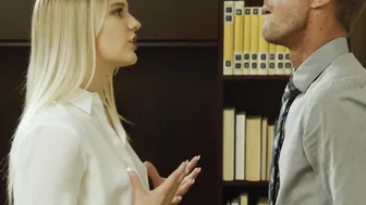 Erotic secretary Kenna James fucked in the office after BJ