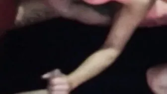 Night club gangbang made her cum. Two dicks in one pussy. DP when ass is too tight.