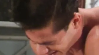 Blond gay pilot anal fucked and toyed