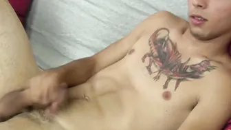 Straighty cutie having a good time stroking his cock