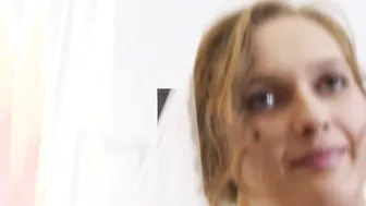 Beautiful bride fucks stranger while hubby cuckolds