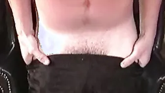 Naughty mature guy loves playing with himself when solo