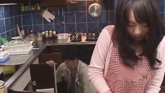 Yummy housewife had wild sex with a plumber