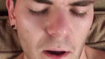 Attractive sexy dude Christian Matthews loves to swallows