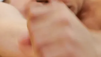 Big dicked twink drills his friend bareback after a massage