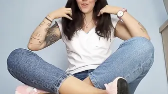 Feet JOI Brunette