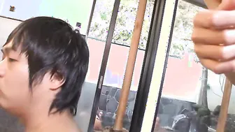 Outdoors bathrooms are super sexy places for sex