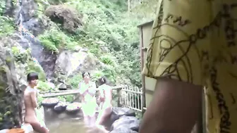 Girls like to visit a Hot spring quite often