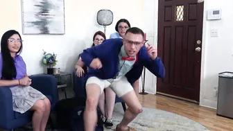 Teens loosing virginity on a nerds cock