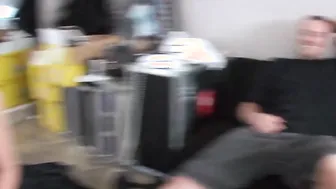 Porn babes pick up some dudes and fuck them brutally