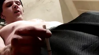 Sexy ass thug Kyd Cash loves to smoke and jerk his big dick