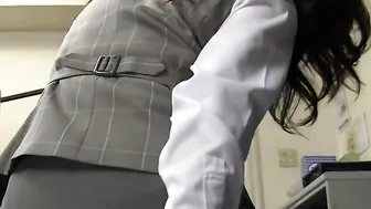 Delicious office lady is very charming all day