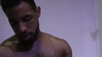 Gay public hookup and anal threesome in the gym
