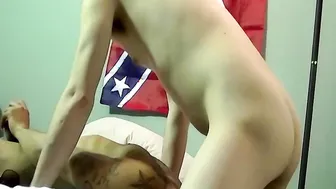 Horny dude forces his big dick on a black dude after rimming