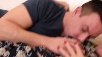 This hairy mature BBW loves to ride a hard young cock