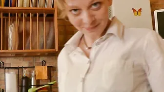 Mat porn video – Naughty housewife Nikolina loves playing with toys and her fingers to get a climax