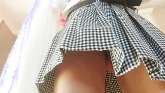 That Mischievous the Skirt Rises and Reveals ...