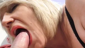 British mature Amy is getting a good fuck from her toy boy