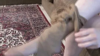 Hot sexy American housewife getting her pussy all wet