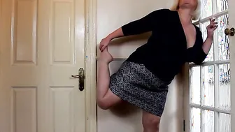 Horny British mature BBW playing alone