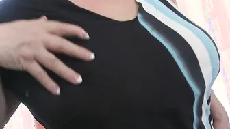 Horny redhead grandma getting her pussy wet