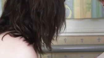 Horny British red babe doing a naughty mature lesbian