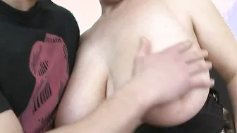 Big breasted housewife fucking with her toy boy