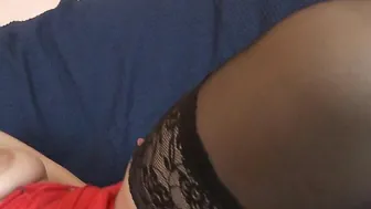 Naughty big boobed mature slut getting wet
