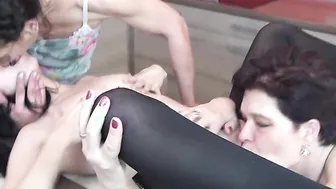 six old and young lesbians go nuts