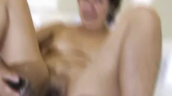 Naughty housewife playing with her pussy 13