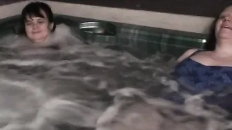 Relaxing mature women in a spa