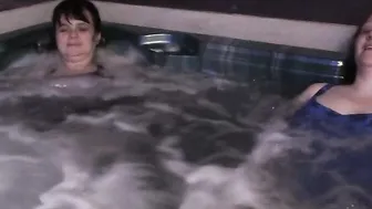 Relaxing mature women in a spa