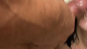 Big titted teen doing two old men
