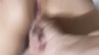 Horny housewife getting wet on her bed