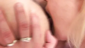 A hot babe and two mature sluts lezzin it up