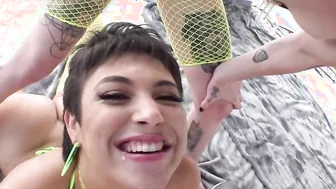 Brooklyn   Lydia Gag Over Cock
