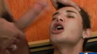 Interracial 3some End With Jizz Shots