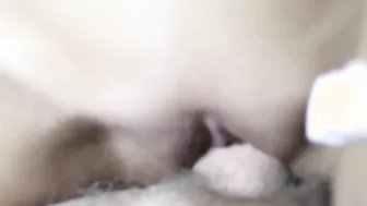 Inked Oriental teen with small tits creamed after penetration